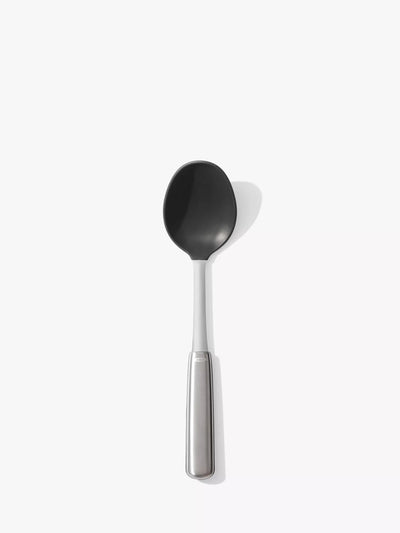 John Lewis OXO Stainless Steel Solid Spoon with Silicone Head Cooking Spoon- Buy online at McGrocer