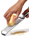 OXO etched stainless steel fine grater non-slip handle, UK version