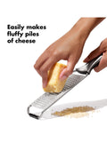 OXO etched stainless steel fine grater non-slip handle, UK version