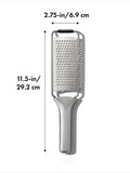 OXO etched stainless steel fine grater non-slip handle, UK version