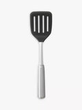 OXO stainless steel slotted turner with flexible silicone head, imported from the UK