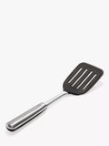 OXO stainless steel slotted turner with flexible silicone head, imported from the UK