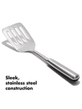 OXO stainless steel slotted cooking turner, imported from the UK