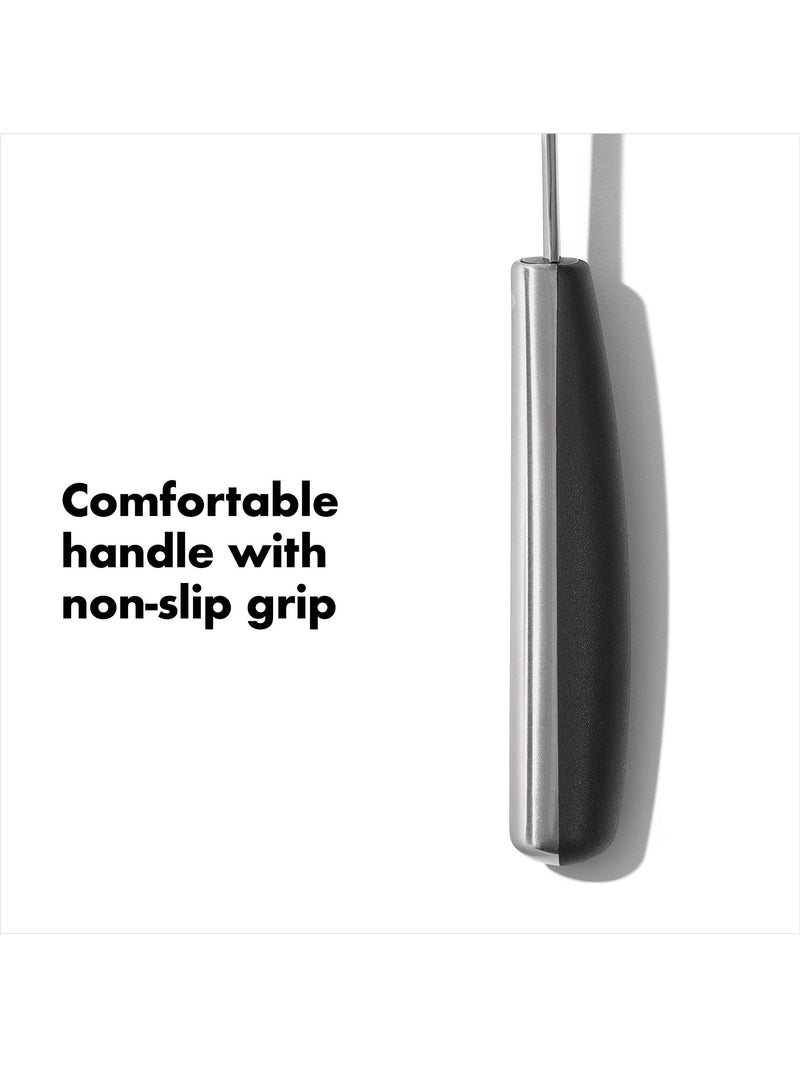 OXO stainless steel slotted cooking turner, imported from the UK