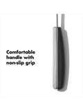 OXO stainless steel slotted cooking turner, imported from the UK