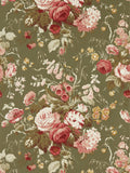 Sanderson Stapleton Park large-scale floral wallpaper (British brand)