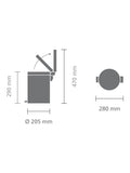 Brabantia newIcon Pedal Bin 5L, imported from the UK