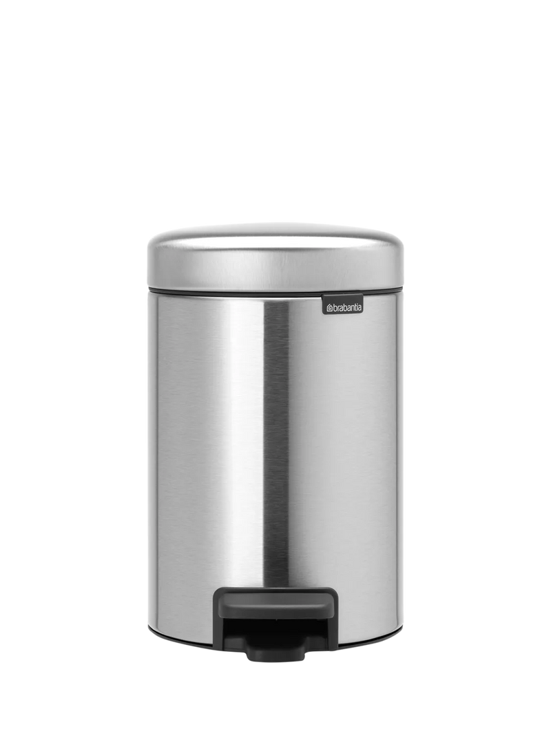 Brabantia newIcon pedal bin fingerprint proof Matt Steel 3L (British brand)