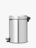 Brabantia newIcon fingerprint proof pedal bin in Matt Steel 5L - British product