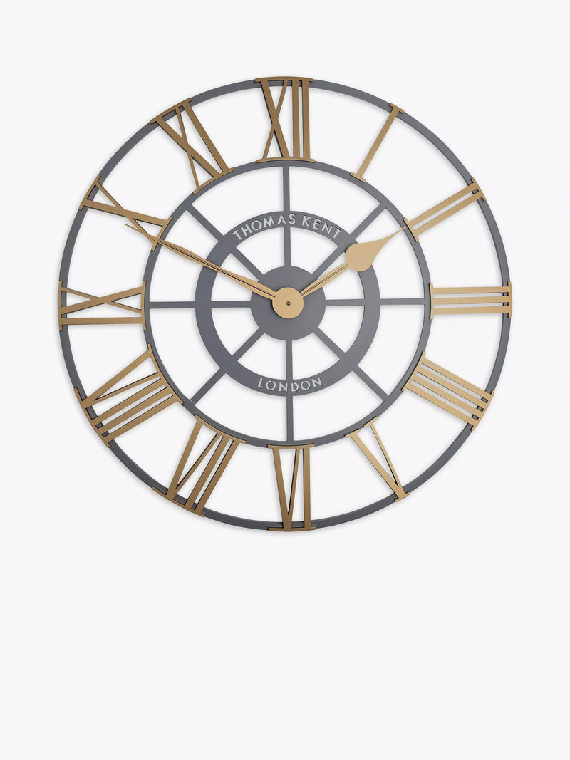 Thomas Kent Evening Star skeleton wall clock 61cm, UK version