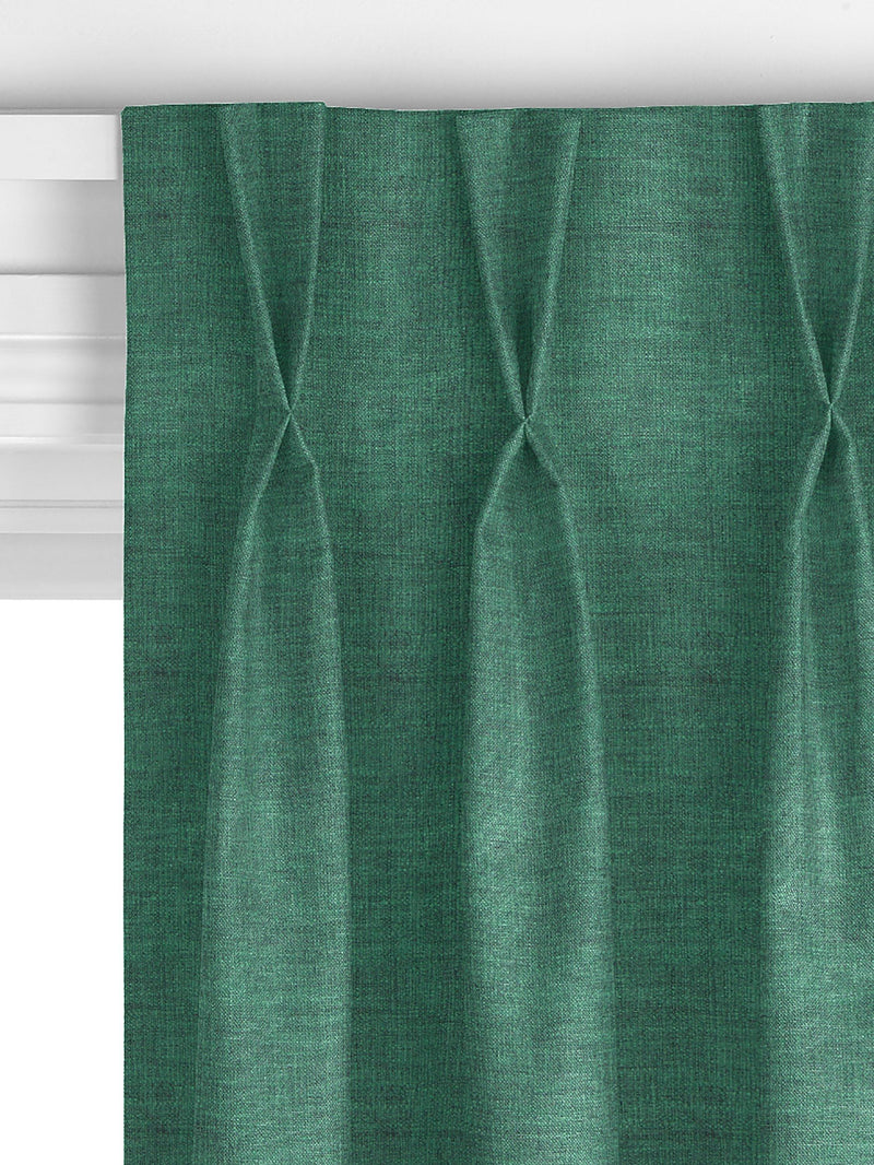 John Lewis cotton blend curtain fabric in Mallard (British brand)