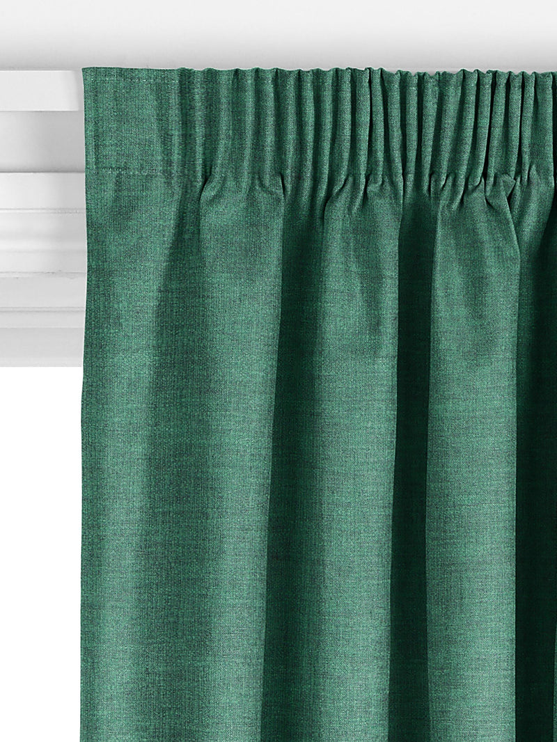 John Lewis cotton blend curtain fabric in Mallard (British brand)