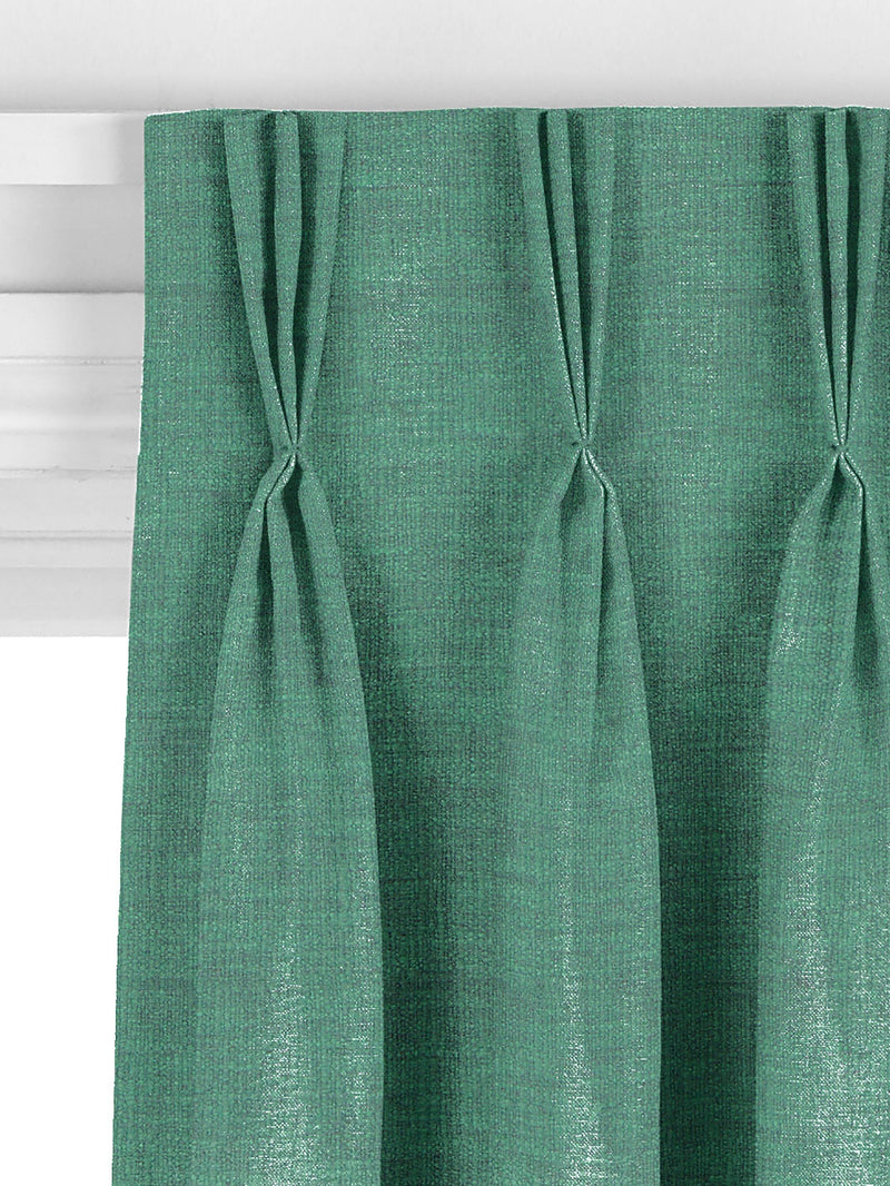 John Lewis cotton blend curtain fabric in Mallard (British brand)