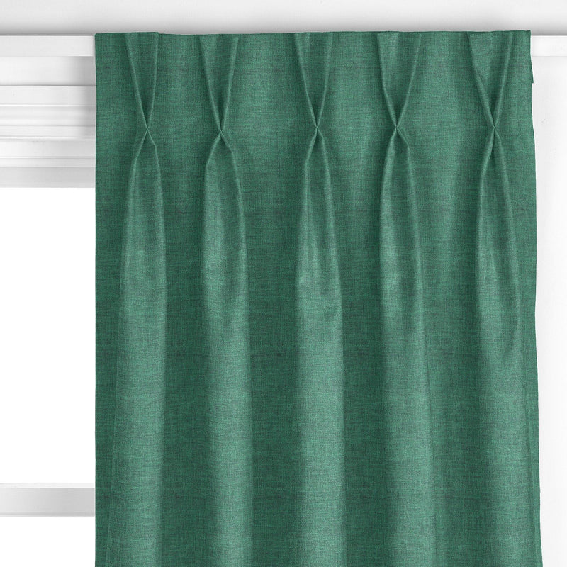 John Lewis cotton blend curtain fabric in Mallard (British brand)