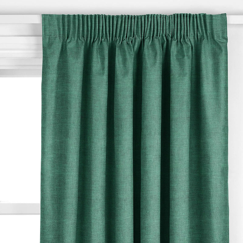 John Lewis cotton blend curtain fabric in Mallard (British brand)