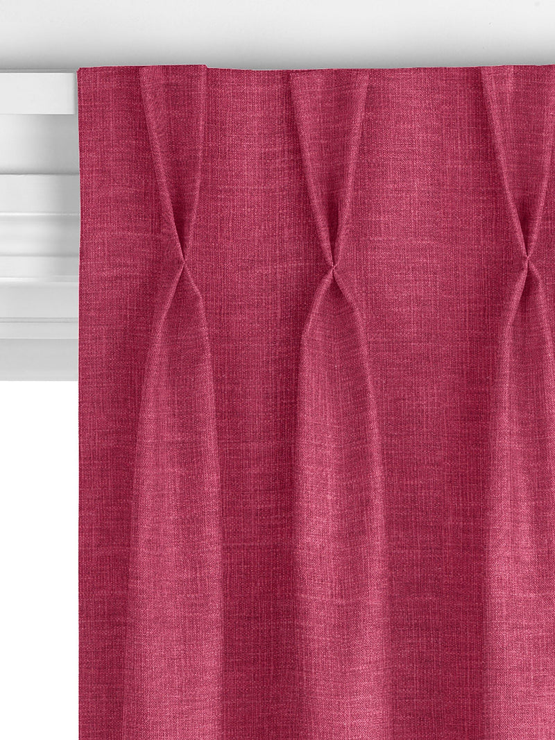 John Lewis made to measure curtains in raspberry, imported from the UK