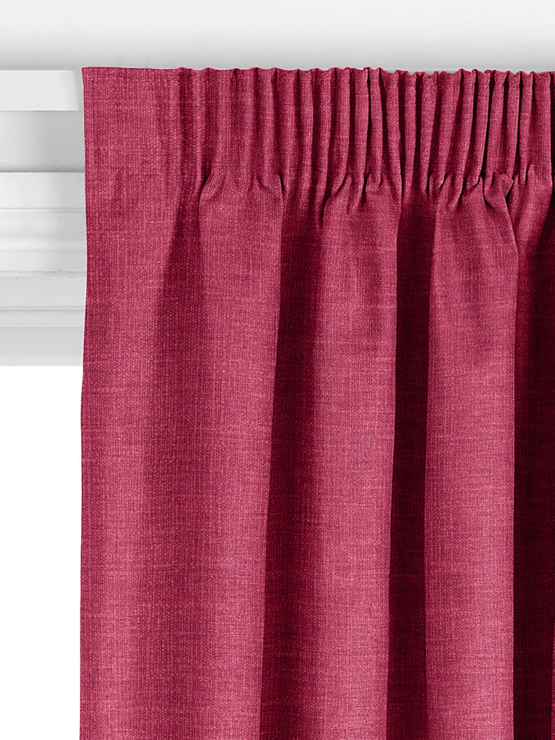 John Lewis made to measure curtains in raspberry, imported from the UK