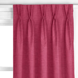 John Lewis made to measure curtains in raspberry, imported from the UK