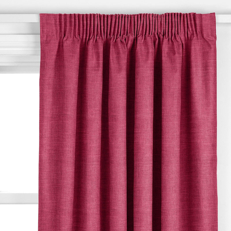 John Lewis made to measure curtains in raspberry, imported from the UK