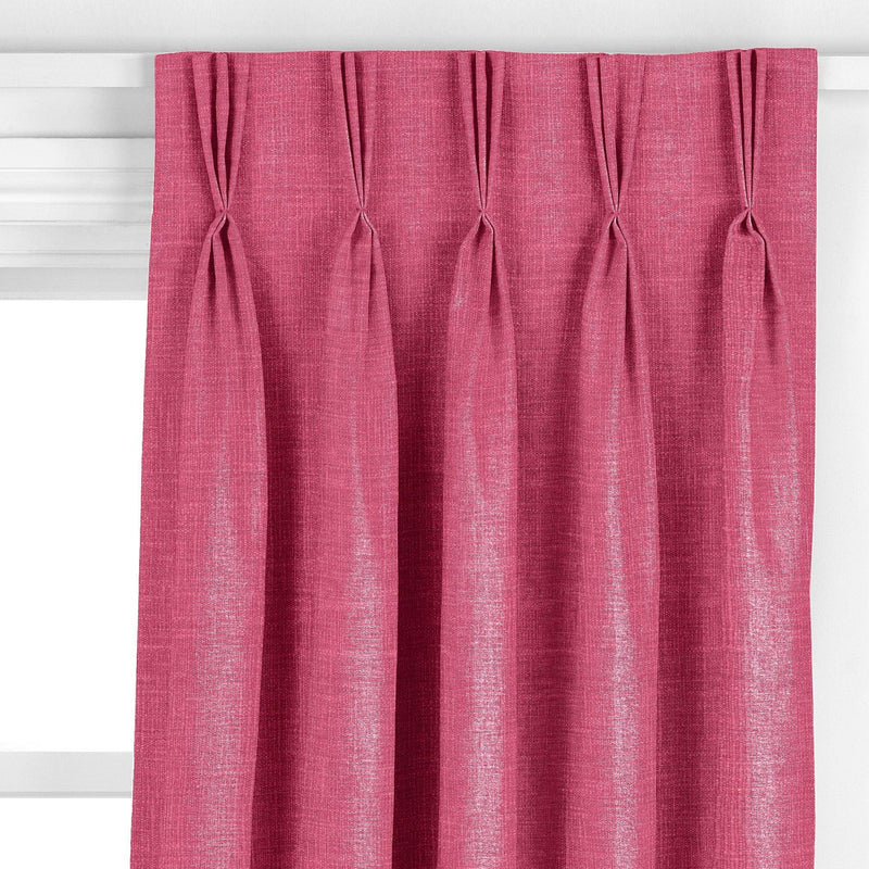John Lewis made to measure curtains in raspberry, imported from the UK
