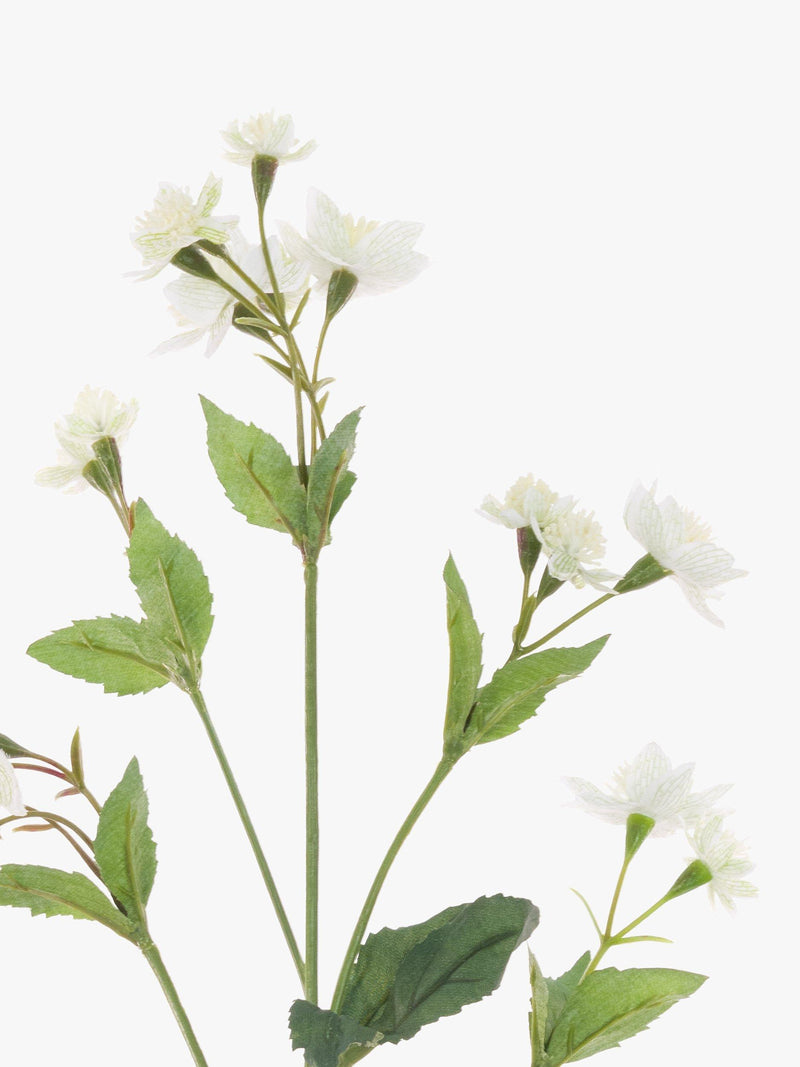 Floralsilk white artificial astrantia spray - British product