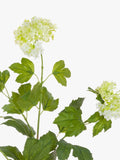 Floralsilk artificial viburnum spray cream green - British product