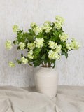 Floralsilk artificial viburnum spray cream green - British product