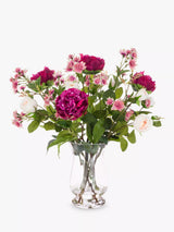John Lewis Floralsilk Artificial Peony Rose Astrantia Vase Arrangement- Buy online at McGrocer