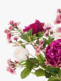 Floralsilk artificial peony rose astrantia vase arrangement - British product