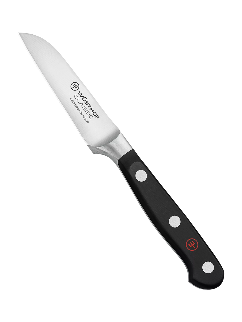 WÜSTHOF 8-piece knife block set with five knives and honing steel (British brand)