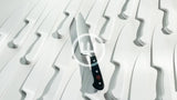 WÜSTHOF 8-piece knife block set with five knives and honing steel (British brand)