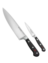 John Lewis WÜSTHOF Classic Stainless Steel 20cm Chef's Knife and 9cm Paring Knife Starter Set- Buy online at McGrocer