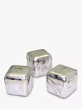 Mixology stainless steel ice cubes set of 6, imported from the UK