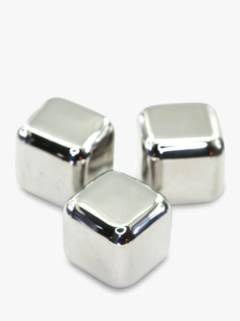 Mixology stainless steel ice cubes set of 6, imported from the UK