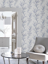 Next Laura Ashley Midnight Pussy Willow Wallpaper 10M- Buy online at McGrocer