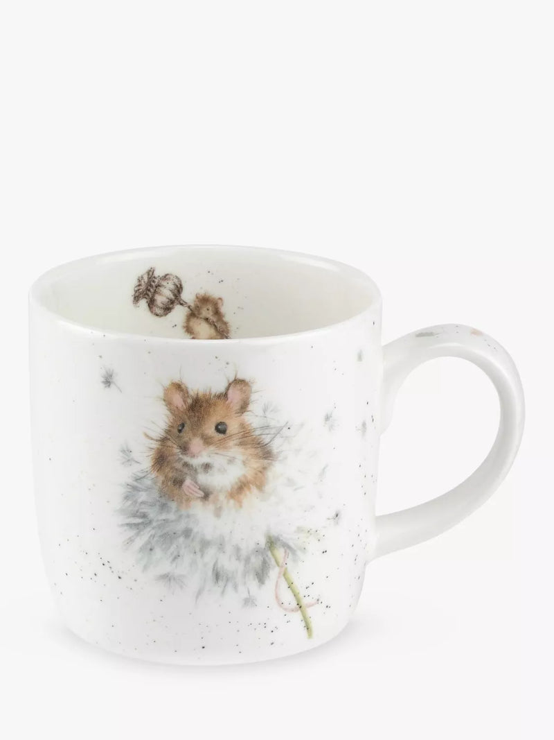 Wrendale Designs bone china mug country mice 310ml - British product