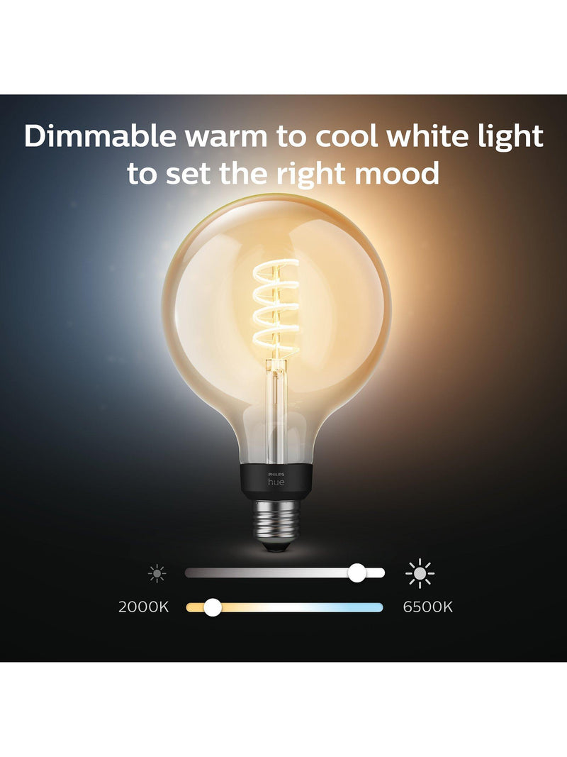 Philips Hue G125 white ambiance smart bulb, UK version