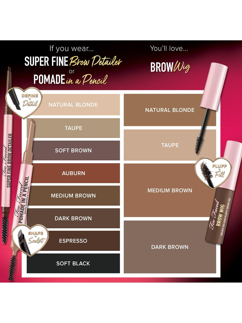 Too Faced Superfine Brow Detailer eyebrow pencil 0.06g, UK version