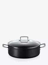 John Lewis Le Creuset Toughened Non-Stick Sauteuse Pan with Glass Lid 28cm Sauté Pan- Buy online at McGrocer