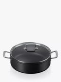 Le Creuset toughened non-stick sauteuse pan with glass lid 28cm, UK version