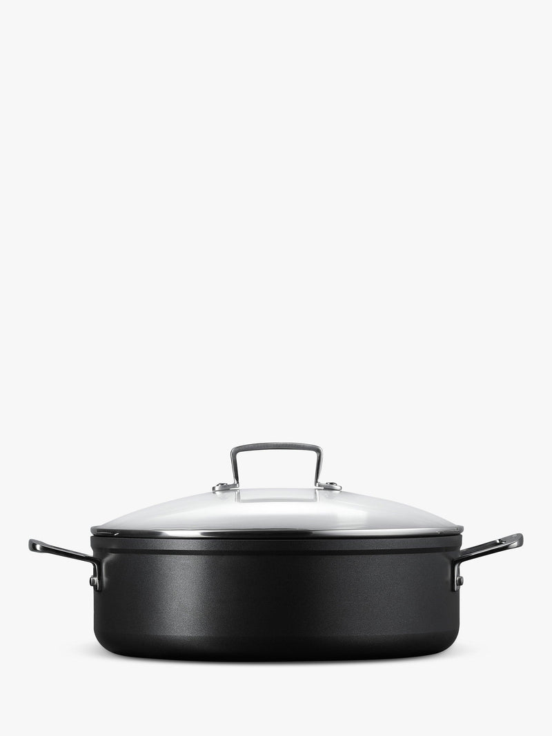 Le Creuset toughened non-stick sauteuse pan with glass lid 28cm, UK version