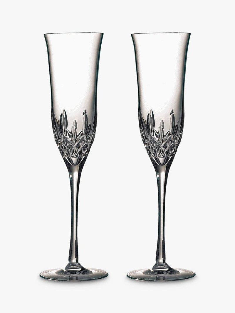 Waterford Crystal Lismore Essence champagne flutes set of 2 230ml (British brand)