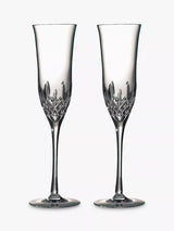 John Lewis Waterford Crystal Lismore Essence Cut Glass Champagne Flutes Set of 2 230ml Clear- Buy online at McGrocer