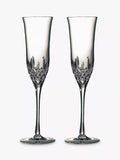 Waterford Crystal Lismore Essence champagne flutes set of 2 230ml (British brand)