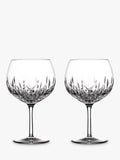 Waterford Lismore cut glass balloon gin glasses, set of 2, 550ml (British brand)