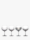 Waterford assorted cut glass balloon gin glasses set of 4 550ml (British brand)