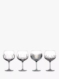 Waterford assorted cut glass balloon gin glasses set of 4 550ml (British brand)