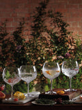 Waterford assorted cut glass balloon gin glasses set of 4 550ml (British brand)