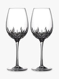 Waterford Crystal clear cut glass balloon wine glasses 660ml set of two (British brand)