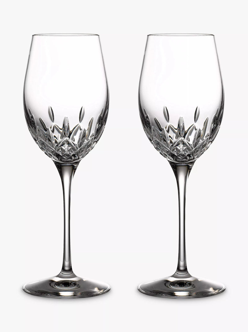 Waterford Lismore Essence white wine glasses 350ml set of 2 - British product
